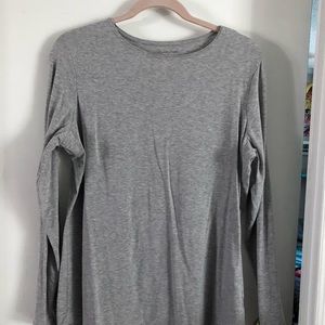 Coldwater creek heather grey long sleeve shirt